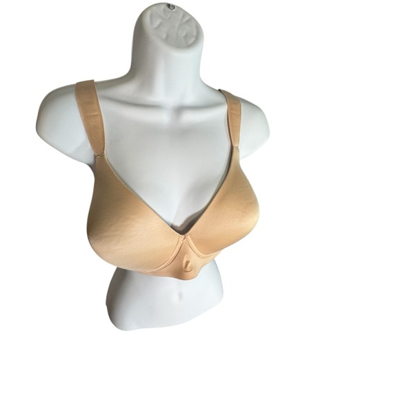 Bali Comfort Revolution Bra XL Nude Full Coverage Wireless Underwire Shaping - Picture 3 of 8